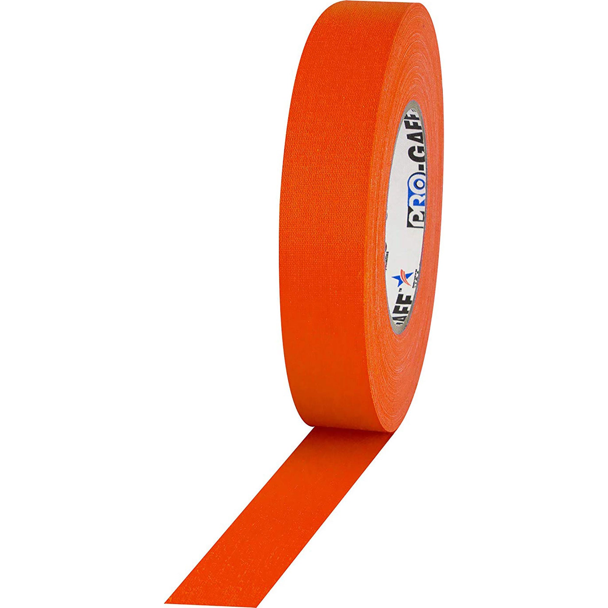 ProTapes Pro Gaff Premium Matte Cloth Gaffers Tape 1" x 50yds (Fluorescent Orange)