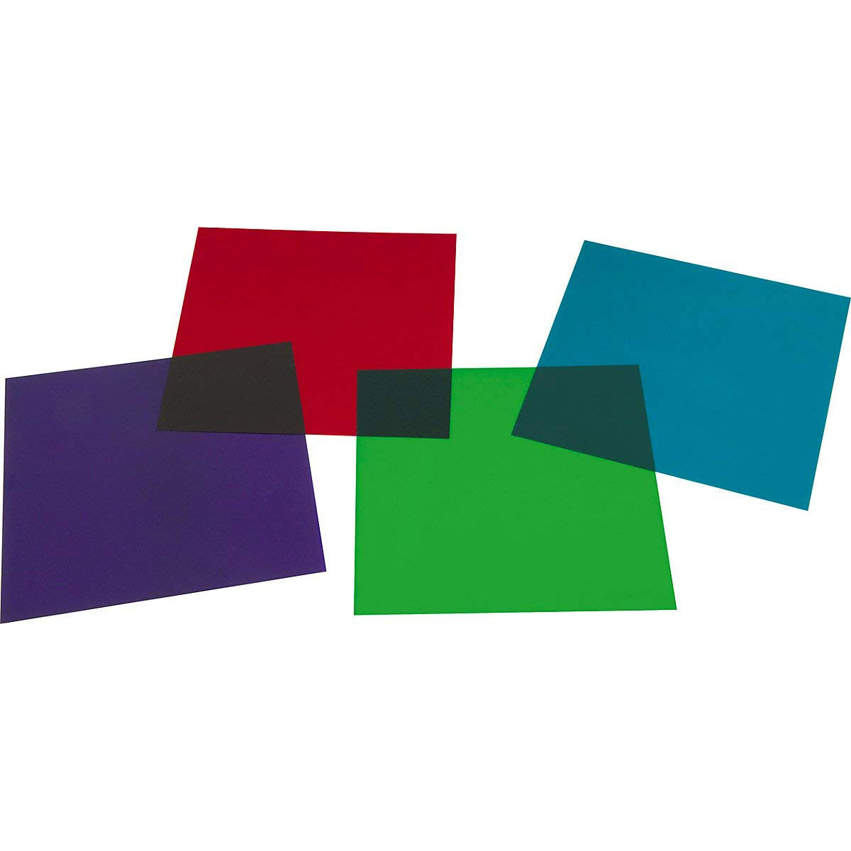 American DJ CGS-8 Pre-Cut Gel Paper, 8x8", Pack C (Magenta, Congo Blue, Light Green & Aqua)