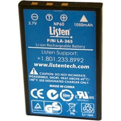 Listen Technologies LA-365 Replacement Rechargeable Li-ion Battery