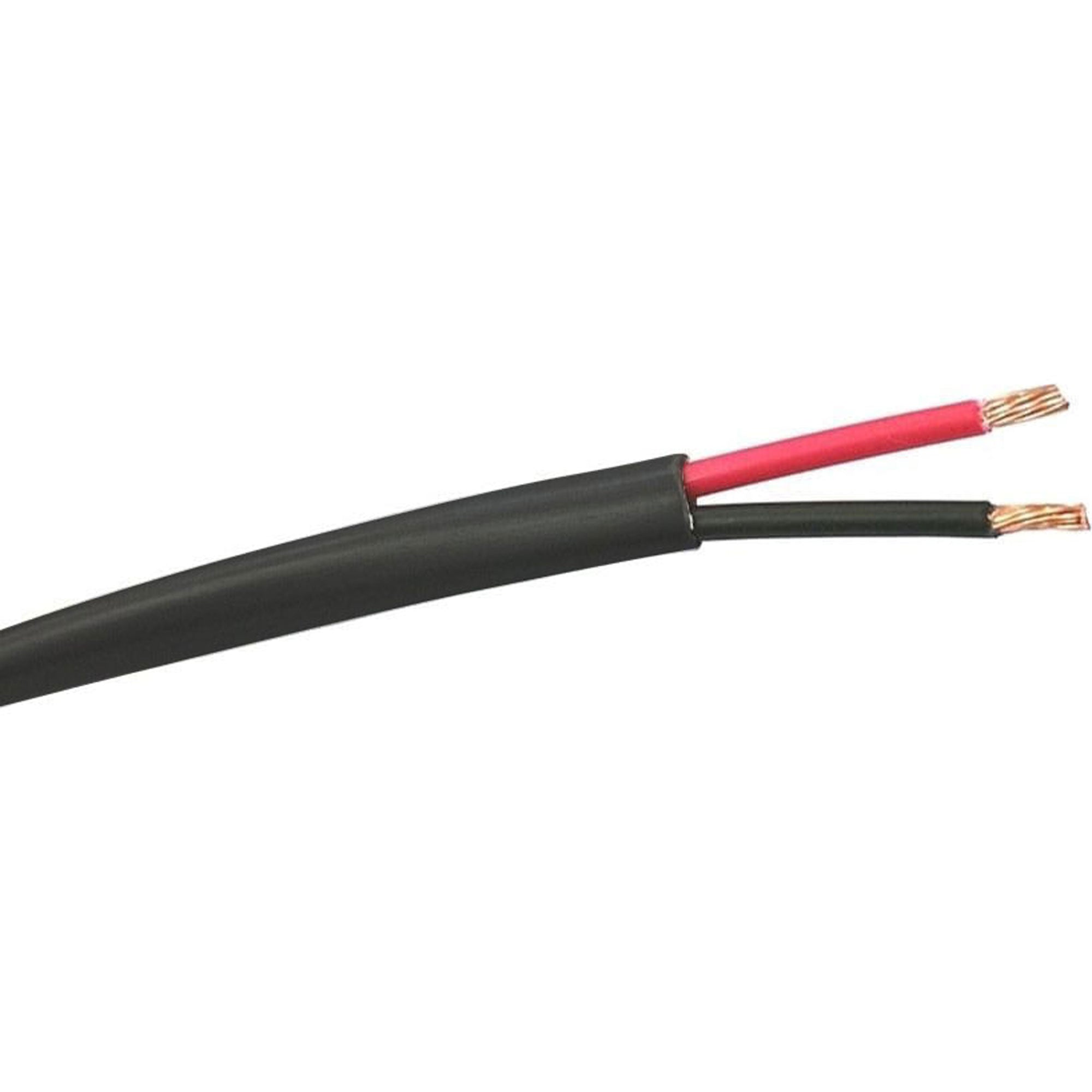 West Penn 221 Non-Plenum 22/2 Unshielded CMR Speaker Wire (Black, 1000' Roll)