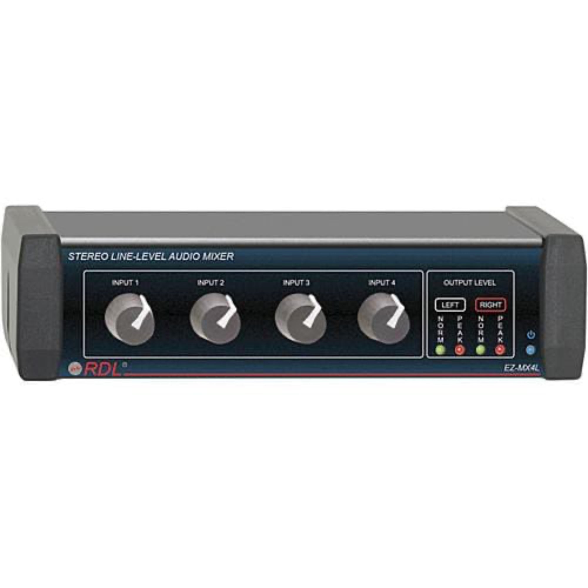 RDL EZ-MX4LX Stereo Line-Level Audio Mixer (Worldwide Power Supply)