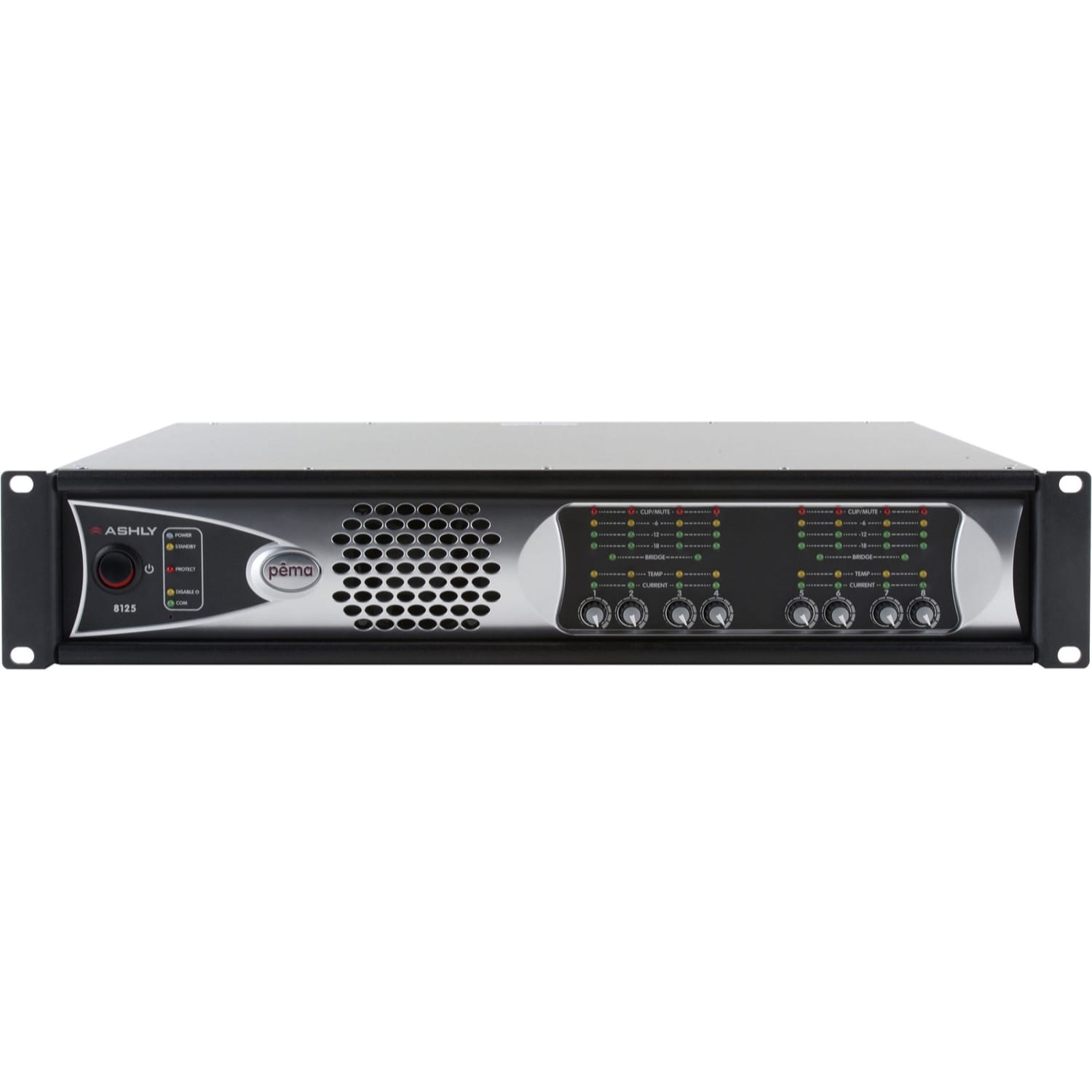 Ashly pema 8125.70 Network Power Amplifier with Protea DSP (8 x 125W @ 70V)