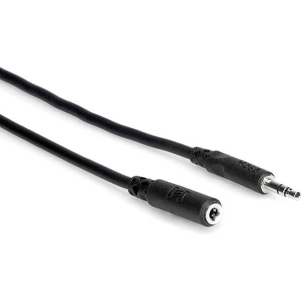 Hosa MHE-105 3.5mm TRS Male to Female Headphone Extension Cable (5')