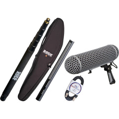 Sennheiser MKH416-P48 Power Bundle Shotgun Mic with Windshield, Boompole, Bag and Cables Image 1
