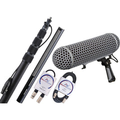 Sennheiser MKH416-P48 Ultimate Bundle Shotgun Mic with Windshield, Boompole and Cables Image 1