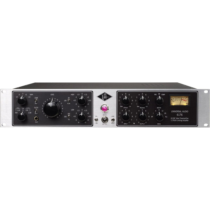 Universal Audio 6176 Channel Strip with 610B Vacuum Tube Microphone Preamp and 1176LN Compressor