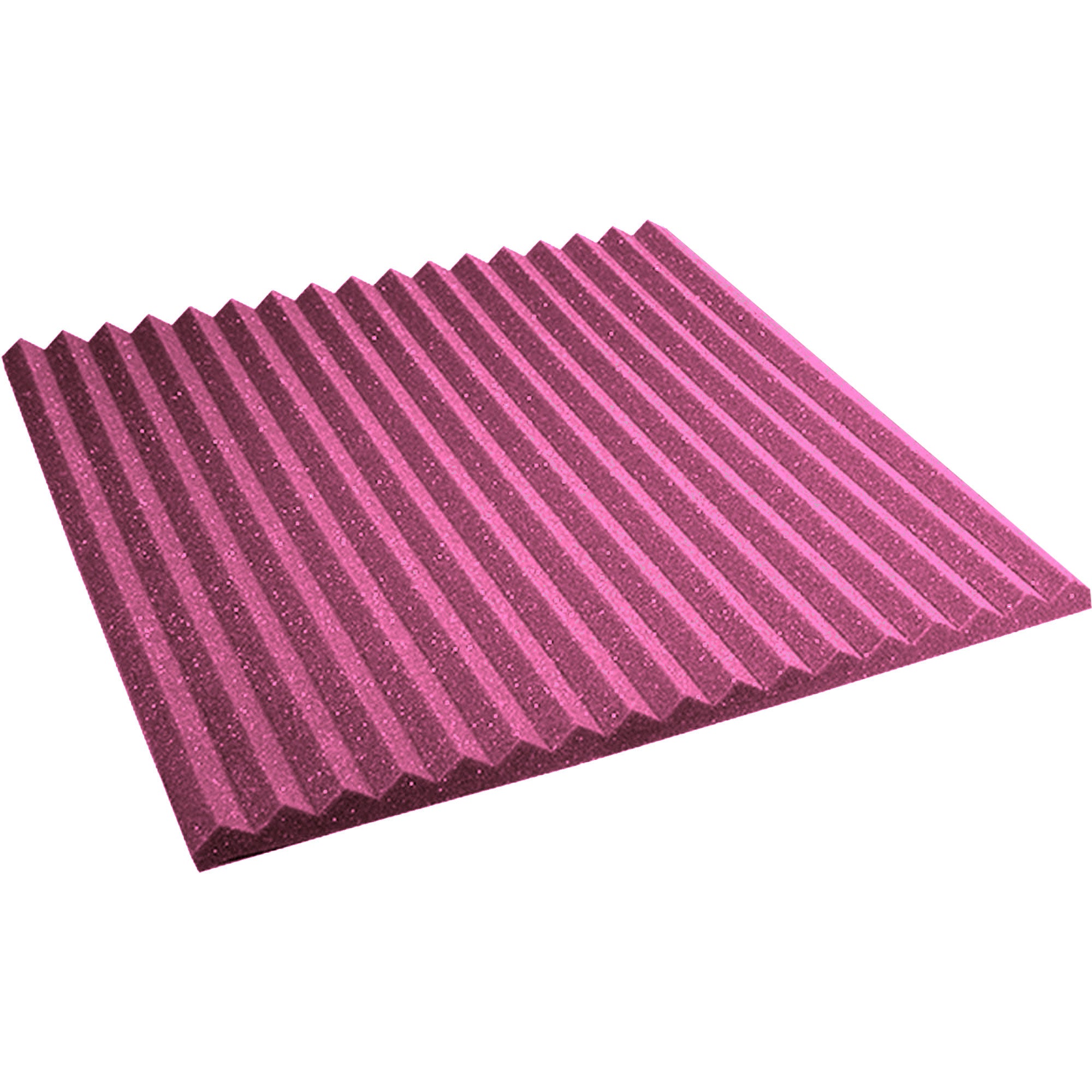 Performance Audio 24" x 24" x 1" Wedge Acoustic Foam Panel (Plum, 12 Pack)