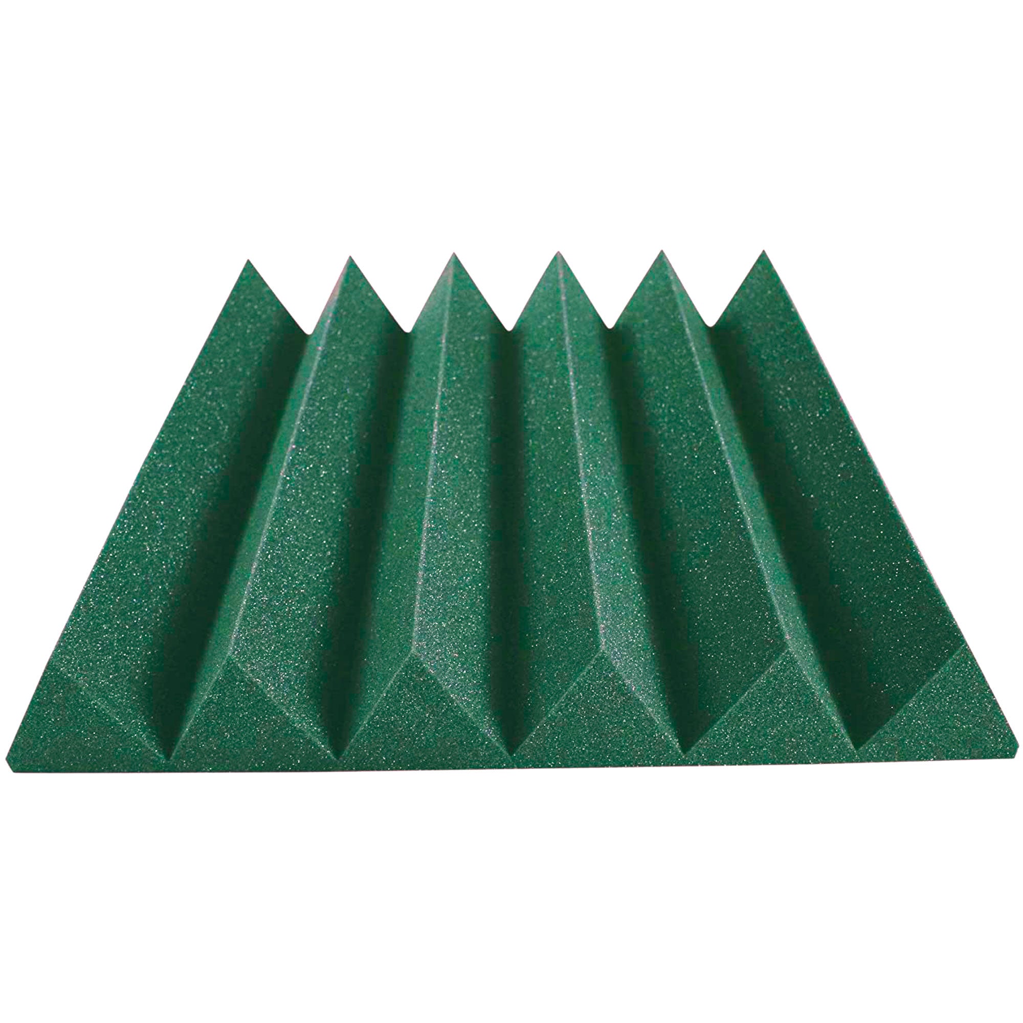 Performance Audio 24" x 24" x 4" Wedge Acoustic Foam Panel (Forest Green, 12 Pack)