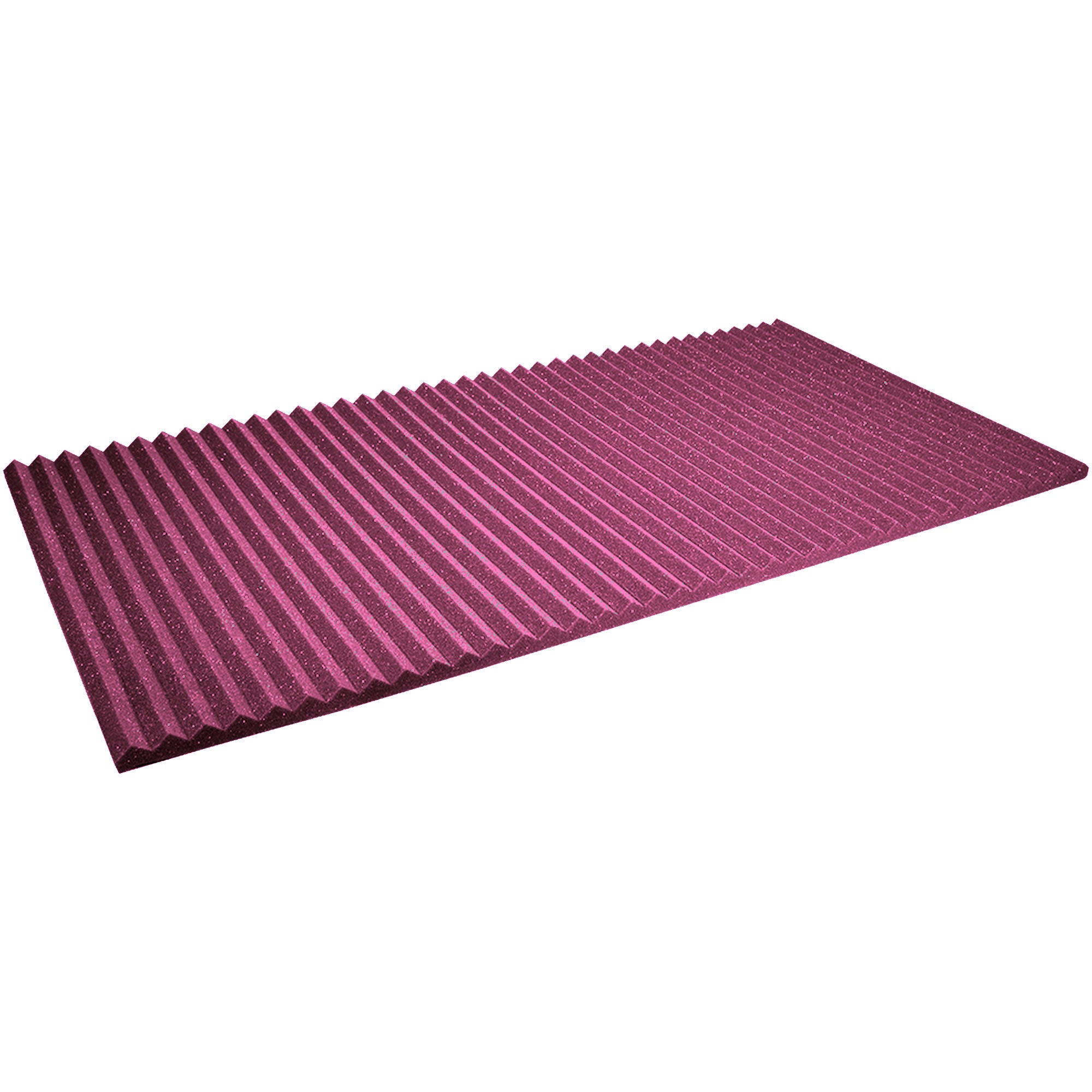 Performance Audio 24" x 48" x 1" Wedge Acoustic Foam Panel (Plum, 6 Pack)