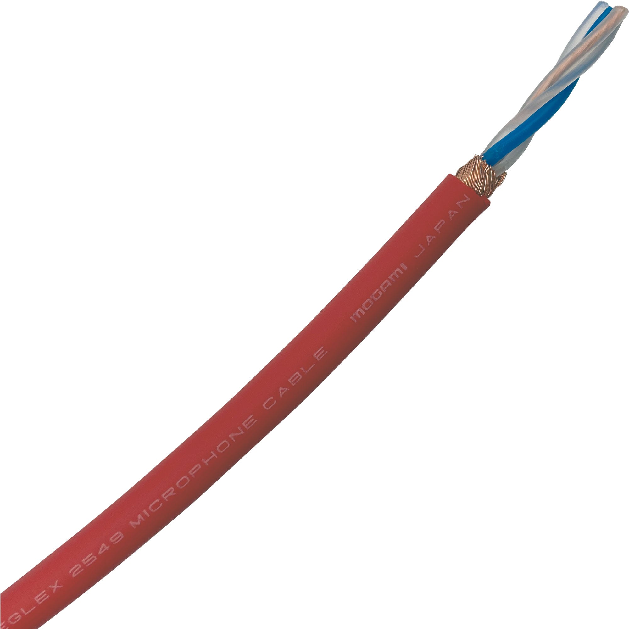 Mogami W2549 Long Run Mic Cable (Red, By the Foot)