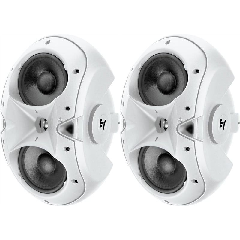Electro-Voice EVID-4.2W Dual 4" 2-Way 8 Ohms Loudspeakers (White, Pair)