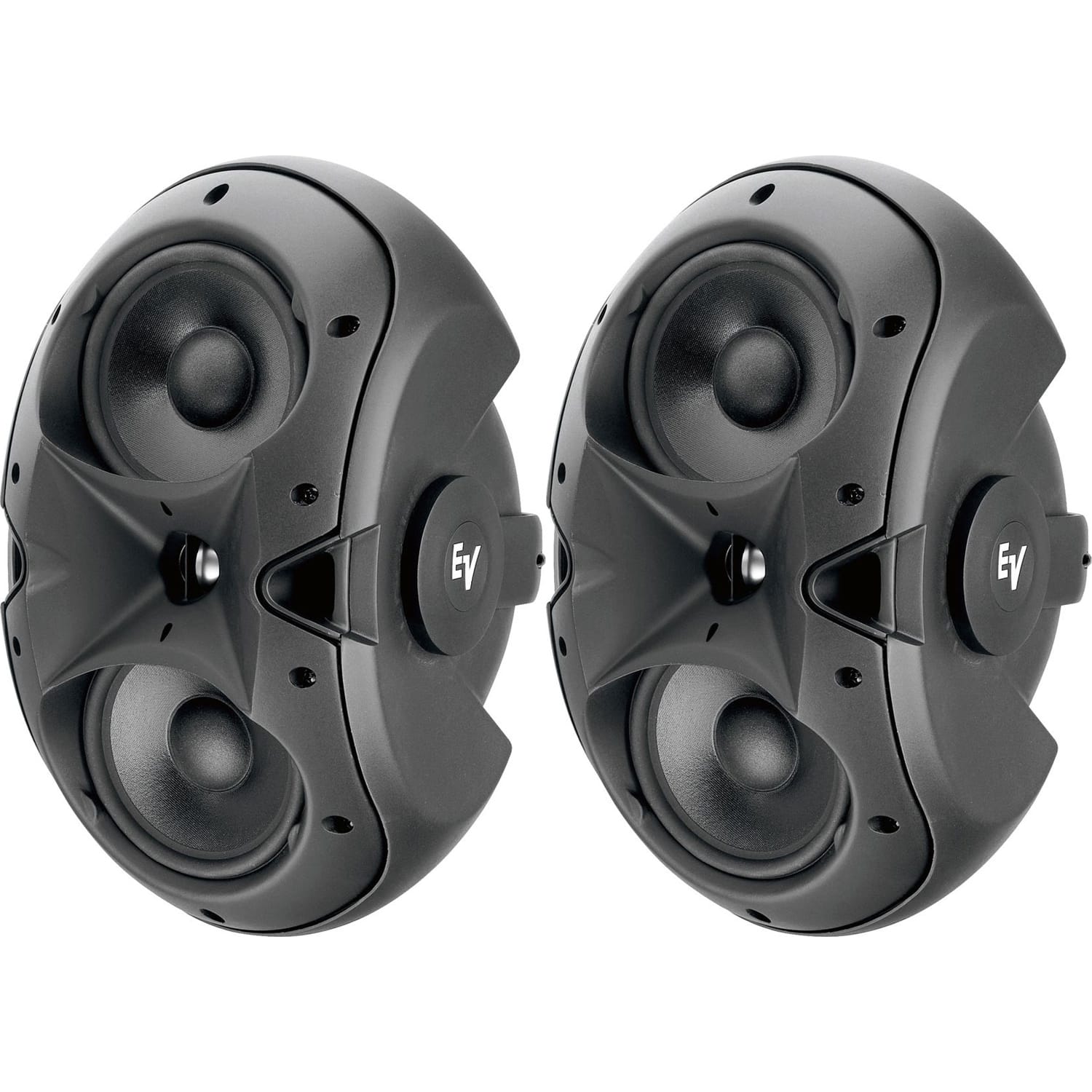 Electro-Voice EVID-6.2 Dual 6" 2-Way 8 Ohms Loudspeakers (Black, Pair)