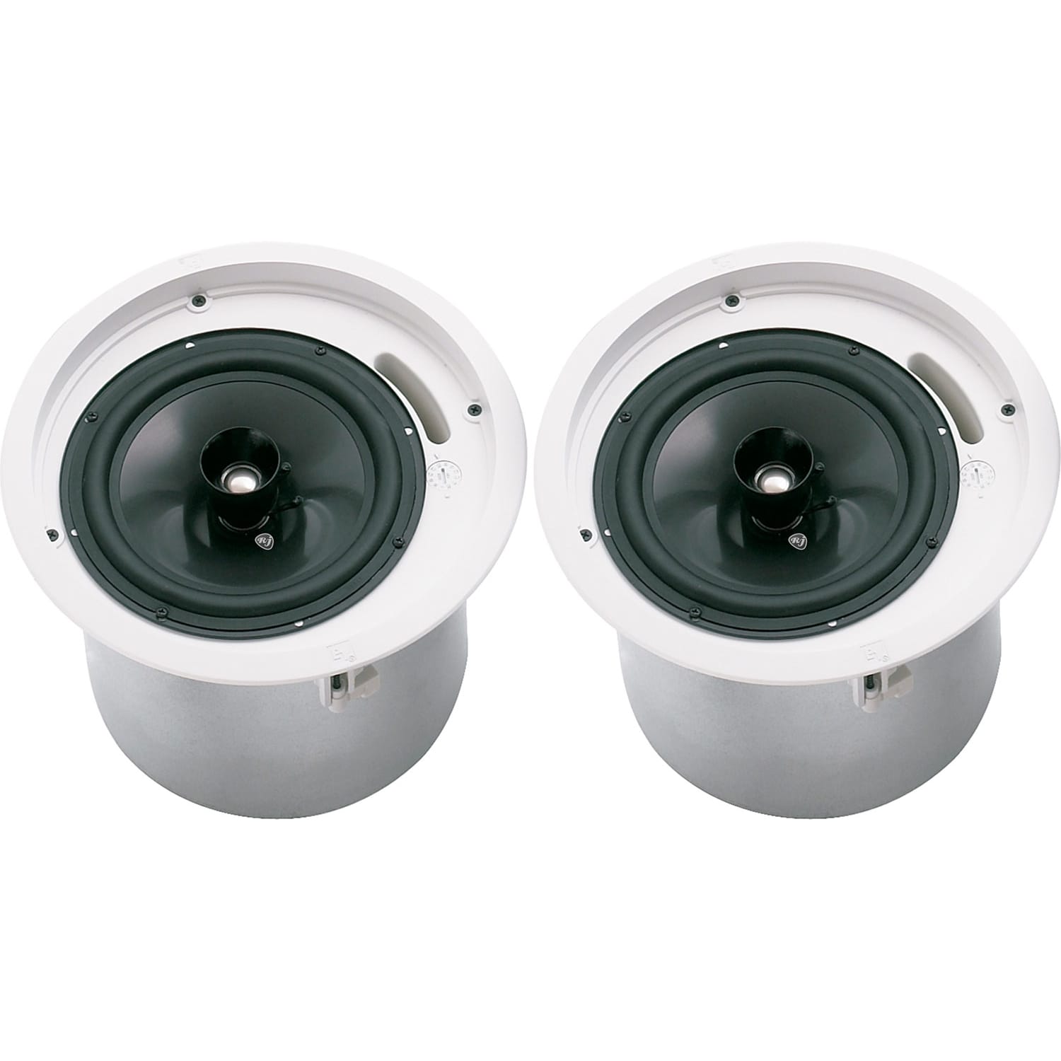 Electro-Voice EVID-C8.2LP Low Profile Coaxial Installation Speaker (White, Pair)