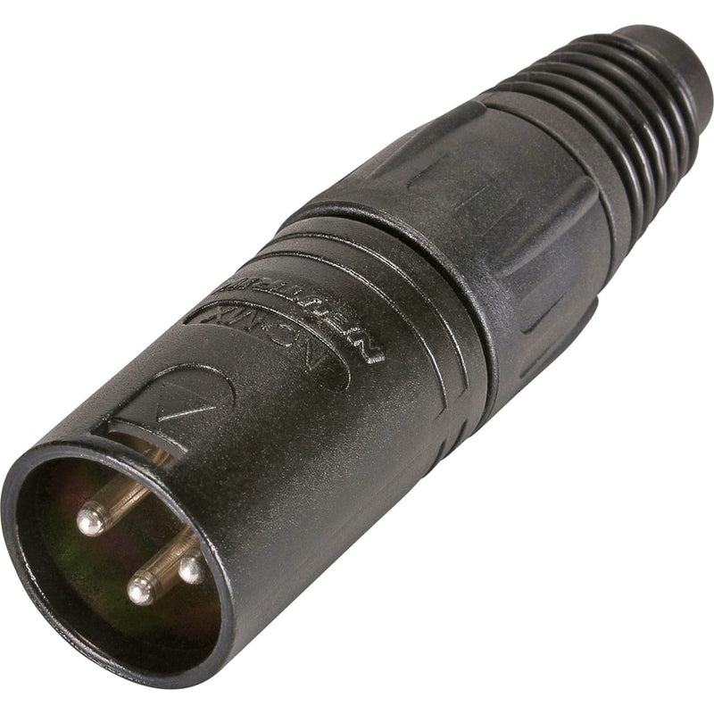 Neutrik NC3MX-BAG Male 3-Pin XLR Cable Connector (Black/Silver)