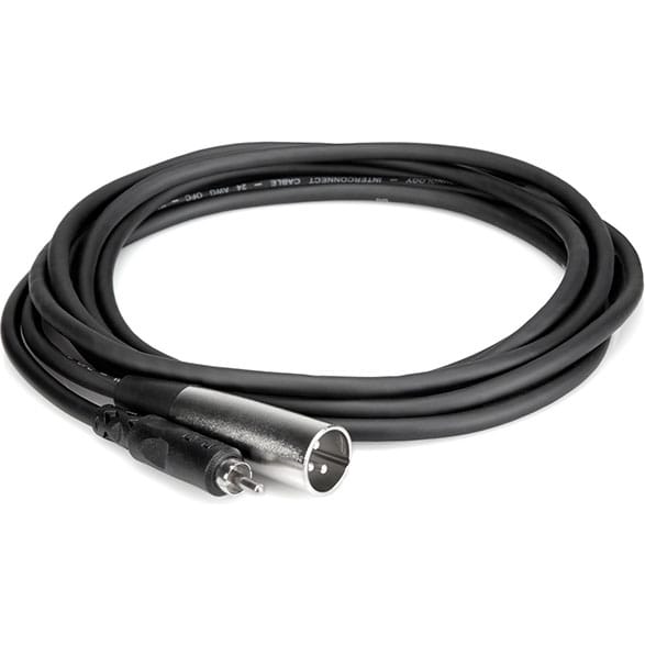 Hosa XRM-110 Male XLR to RCA Cable (10')