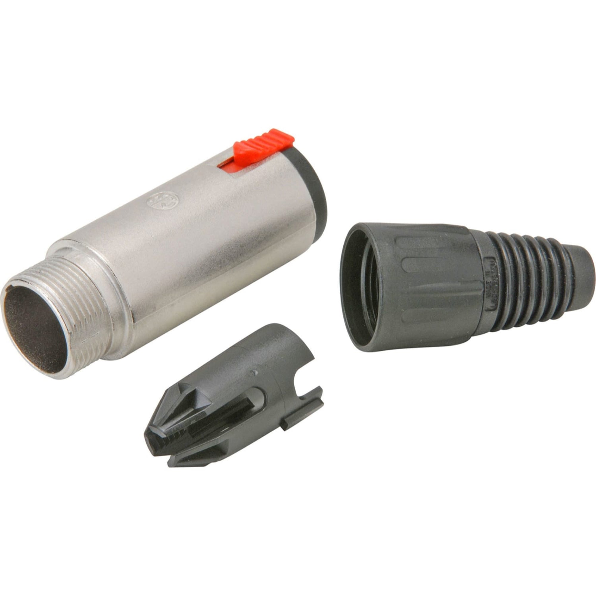 Neutrik NJ3FC6 Locking Female 1/4" TRS Stereo Cable Jack (Nickel/Silver, Box of 50)