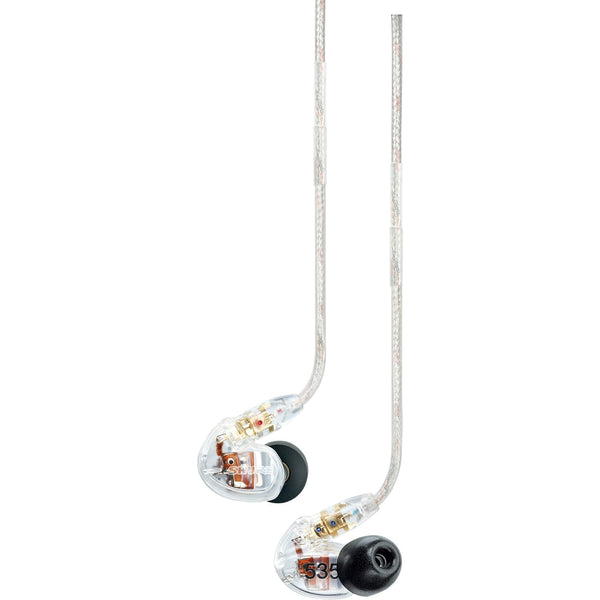 Shure SE535 Sound-Isolating In-Ear Stereo Headphones (Clear)