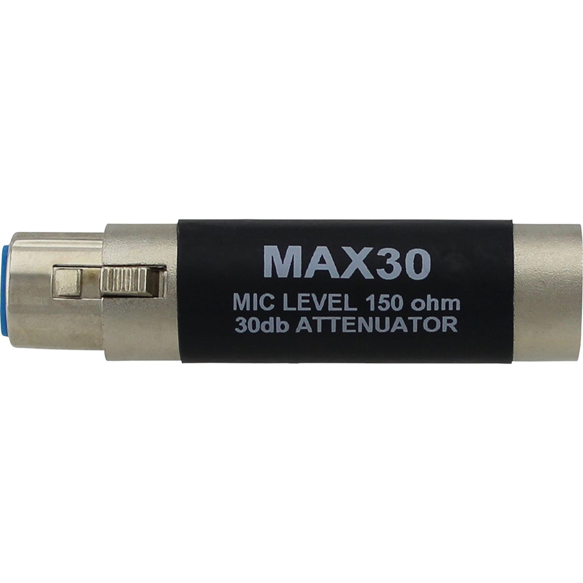 RapcoHorizon Pro Co MAX30 In-Line Pad with 30 dB of Mic Attenuation, XLR Male to Female