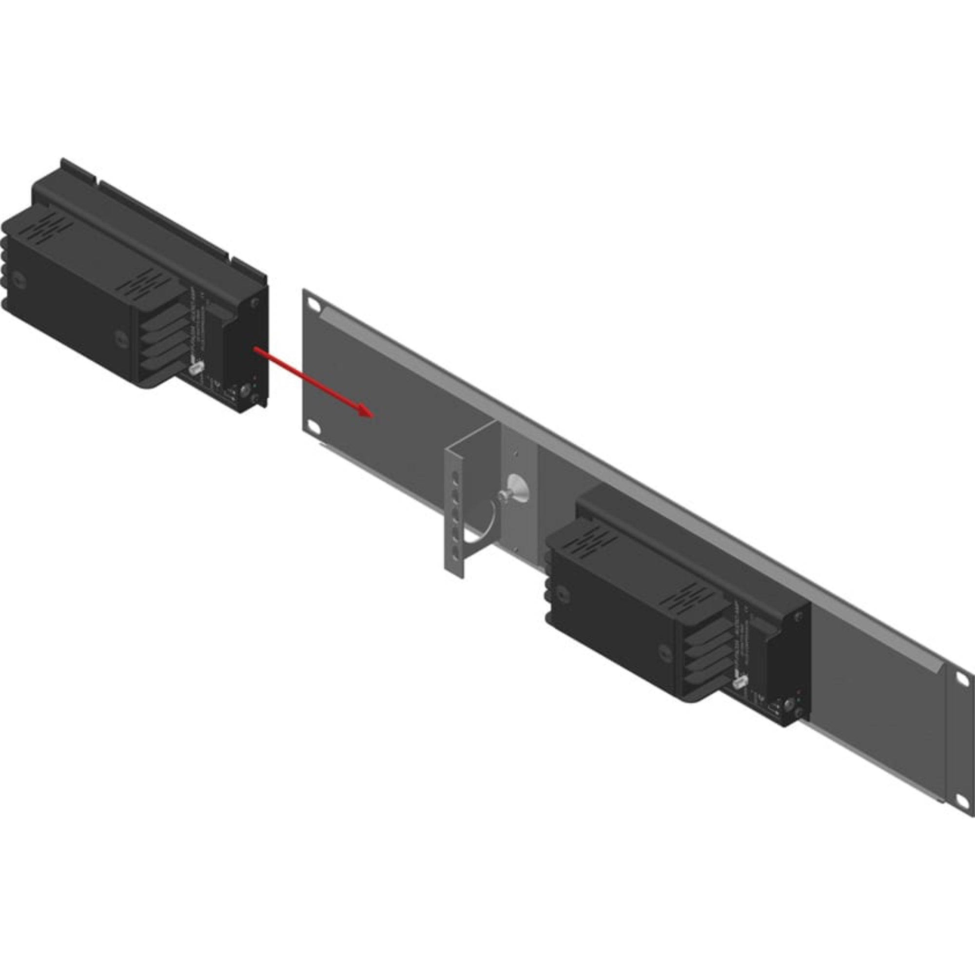 RDL FP-RRA Rack Adapter FLAT-PAK Series 19" Fixed