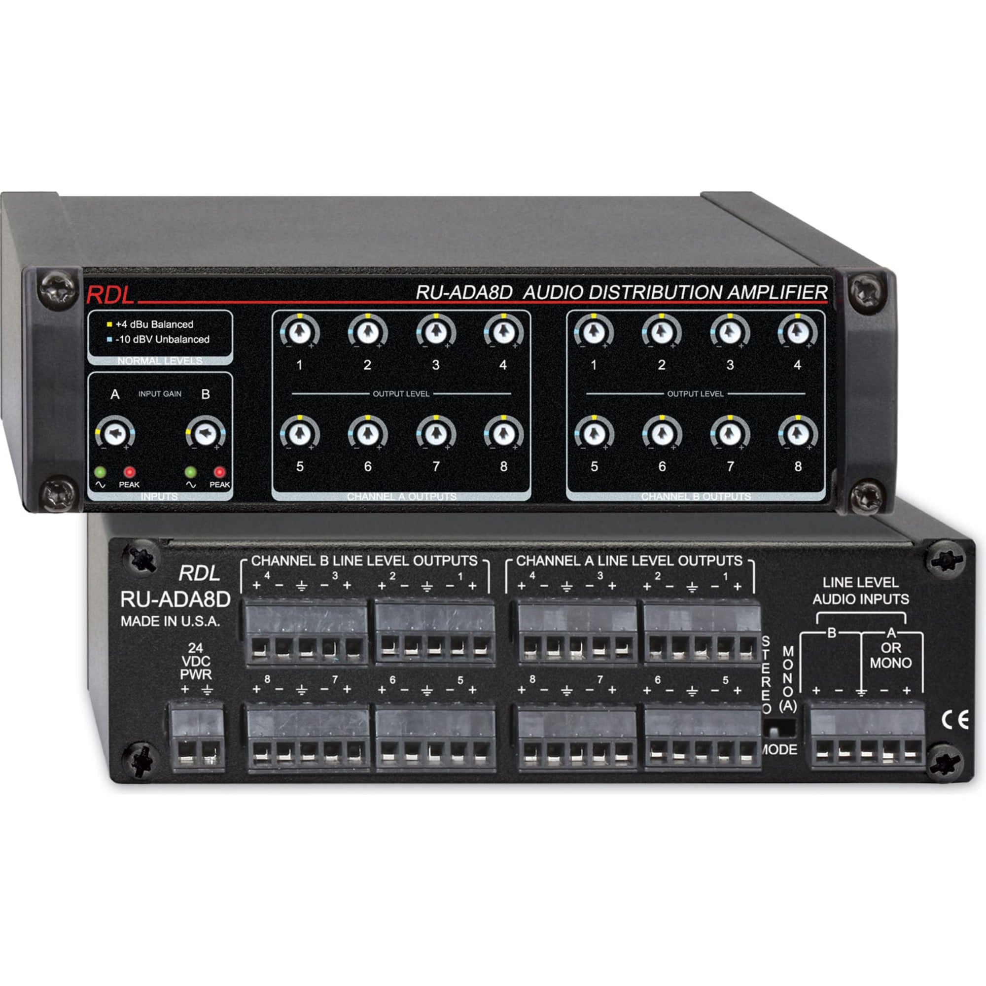 RDL RU-ADA8D Audio Distribution Amplifier