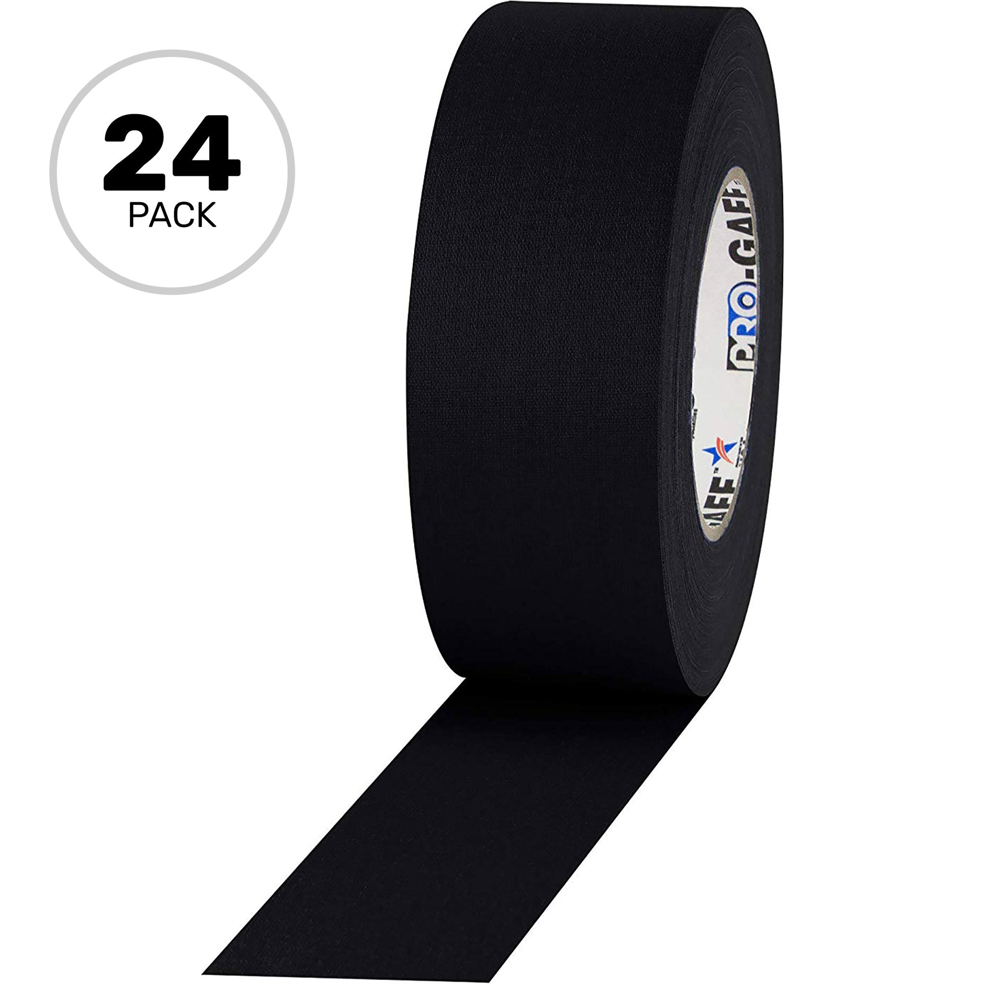 ProTapes Pro Gaff Premium Matte Cloth Gaffers Tape 2" x 55yds (Black, Case of 24)