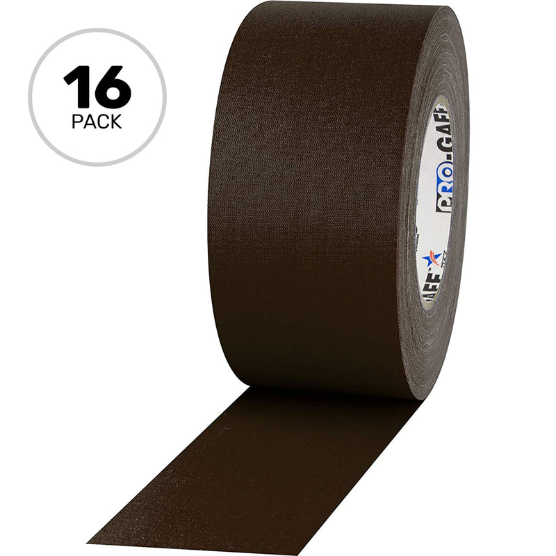ProTapes Pro Gaff Premium Matte Cloth Gaffers Tape 3" x 55yds (Brown, Case of 16)