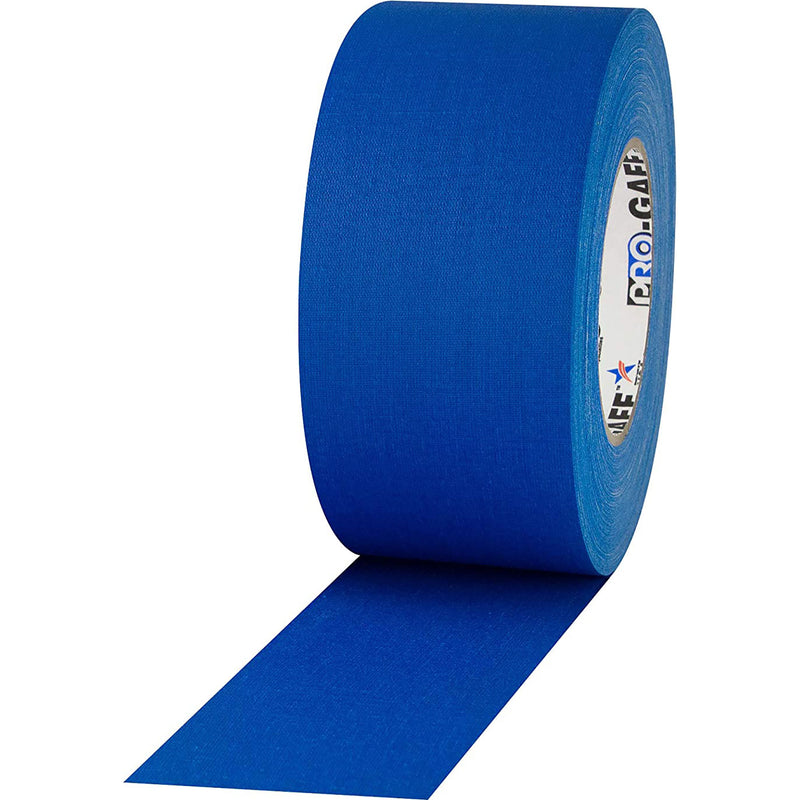 ProTapes Pro Gaff Premium Matte Cloth Gaffers Tape 3" x 55yds (Electric Blue, Case of 16)