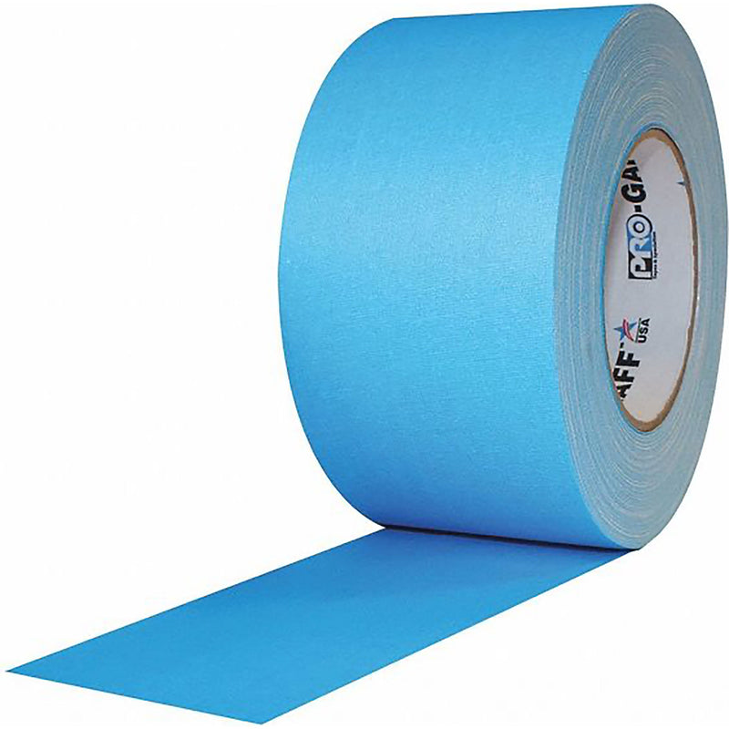 ProTapes Pro Gaff Premium Matte Cloth Gaffers Tape 3" x 50yds (Fluorescent Blue, Case of 16)