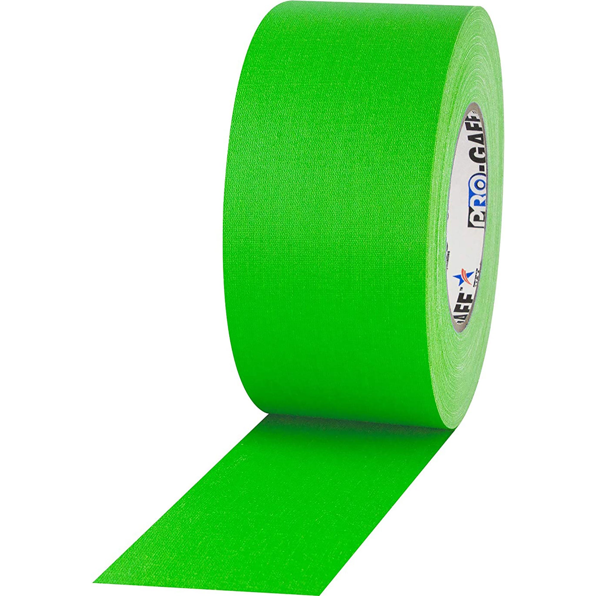 ProTapes Pro Gaff Premium Matte Cloth Gaffers Tape 3" x 50yds (Fluorescent Green, Case of 16)