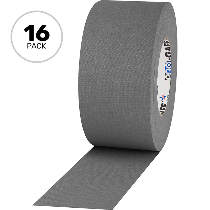 ProTapes Pro Gaff Premium Matte Cloth Gaffers Tape 3" x 55yds (Grey, Case of 16)