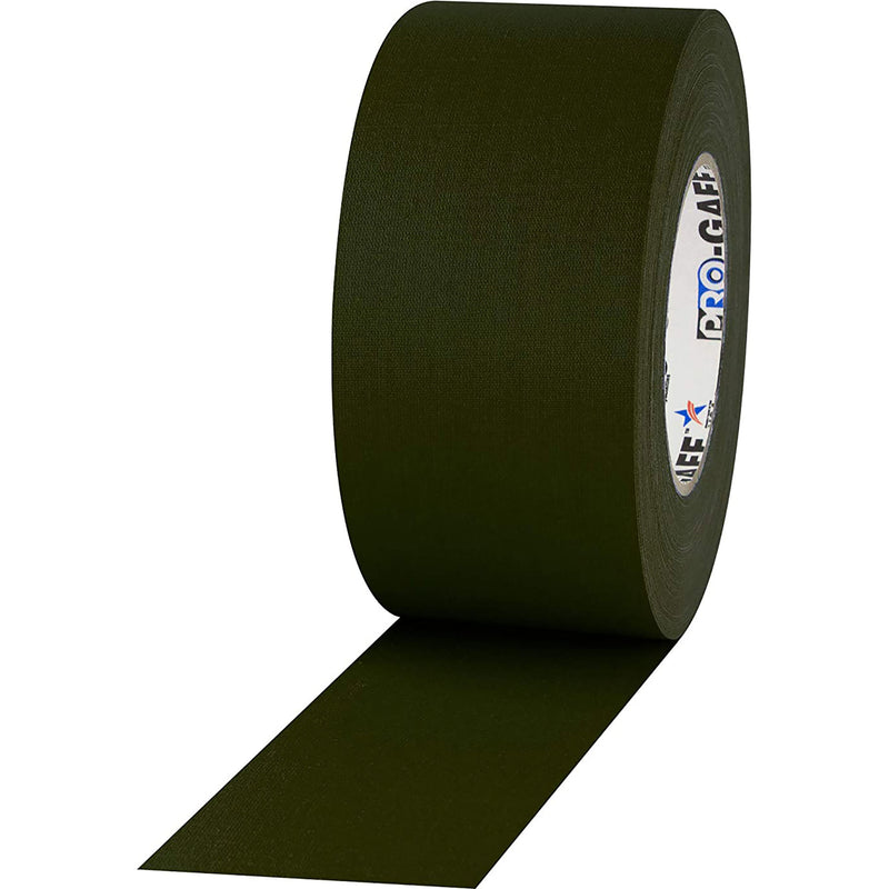 ProTapes Pro Gaff Premium Matte Cloth Gaffers Tape 3" x 55yds (Olive Drab Green, Case of 16)