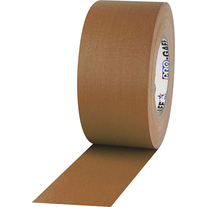 ProTapes Pro Gaff Premium Matte Cloth Gaffers Tape 3" x 55yds (Tan, Case of 16)