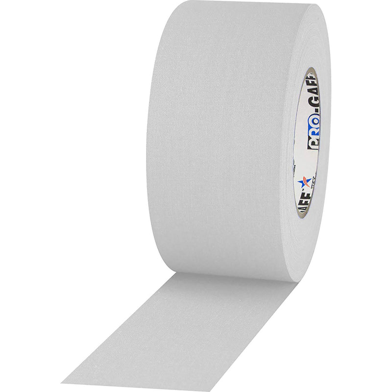ProTapes Pro Gaff Premium Matte Cloth Gaffers Tape 3" x 55yds (White, Case of 16)