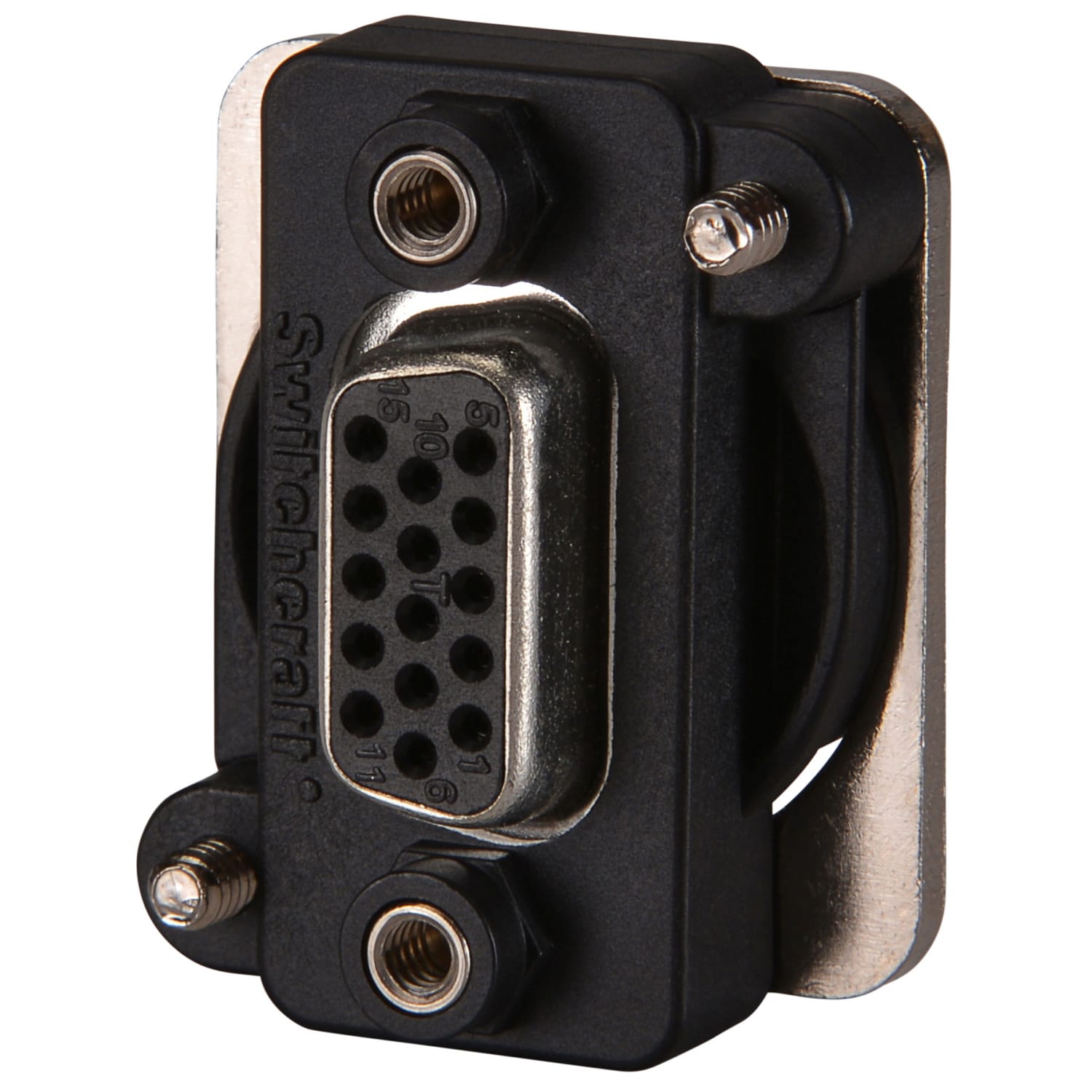 Switchcraft EHHD15FF 15-Pin D-Sub Feed-Thru Jack (Nickel)