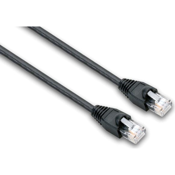 Hosa CAT-505BK Cat5e 10/100 Base-T RJ-45 Ethernet Cable (5', Black)