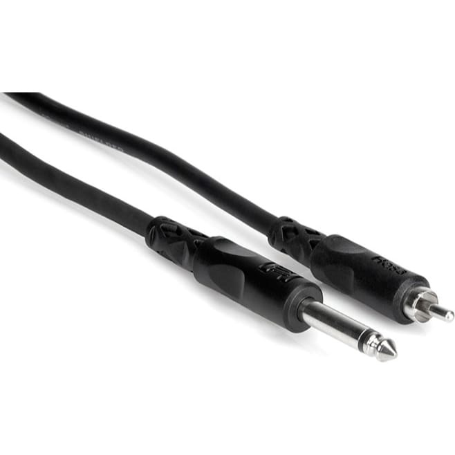 Hosa CPR-103 1/4" to RCA Unbalanced Interconnect Cable (3')