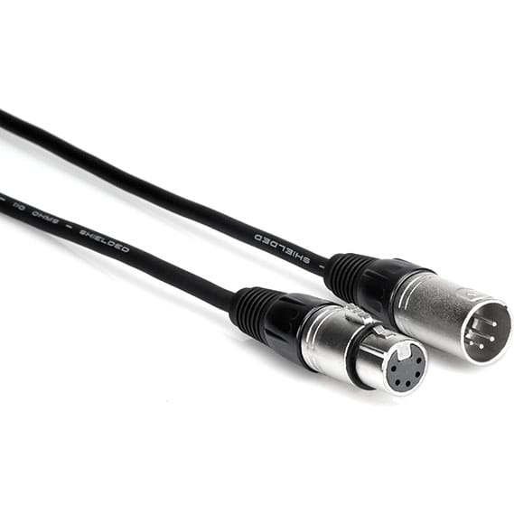 Hosa DMX-503 DMX512 5-Pin Male to Female Cable (3')
