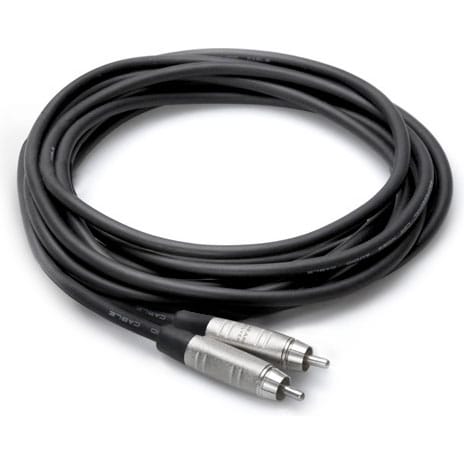 Hosa HRR-015 REAN RCA to RCA Pro Unbalanced Interconnect Cable (15')