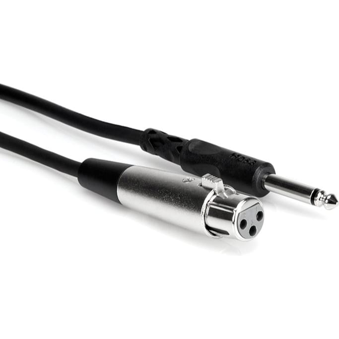 Hosa PXF-102 1/4" TS to XLR Female Unbalanced Interconnect Cable (2')