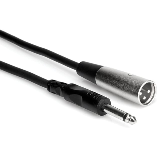 Hosa PXM-102 1/4" TS to XLR Male Unbalanced Interconnect Cable (2')
