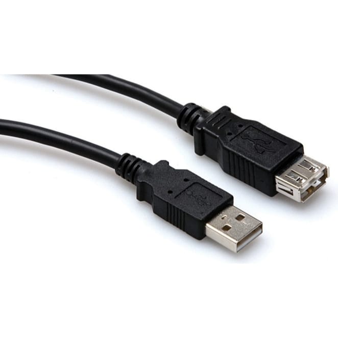 Hosa USB-205AF High Speed Type A to Type A USB Extension Cable (5')