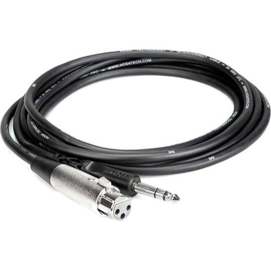 Hosa STX-103F 1/4" TRS Male to XLR Female Balanced Interconnect Cable (3')