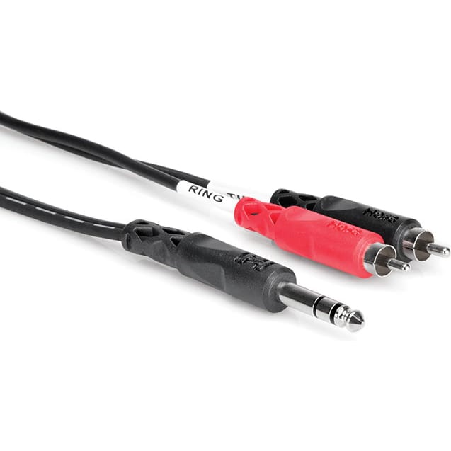 Hosa TRS-204 1/4" TRS to Dual RCA Insert Cable (13.2')