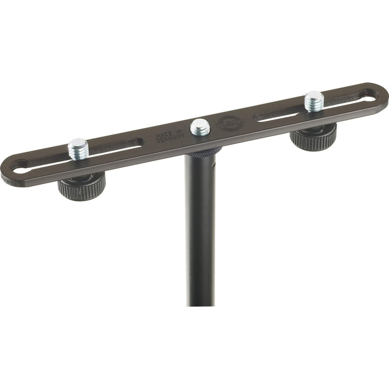 K&M Stands 23550 Adjustable Stereo Microphone Bar