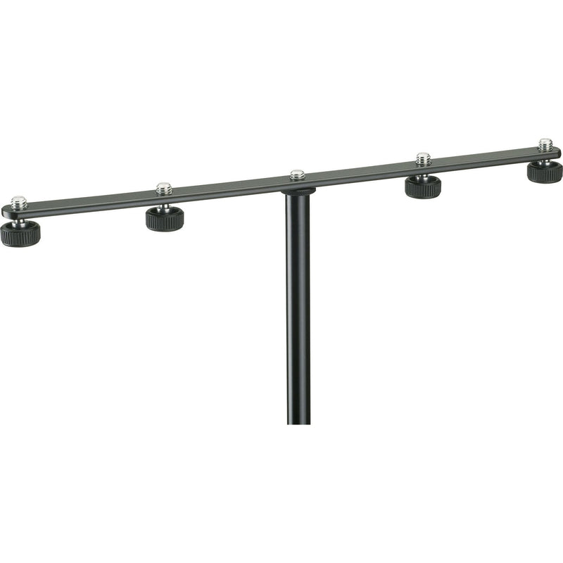 K&M Stands 236 Four Microphone Bar with 3/8" Locking Screws