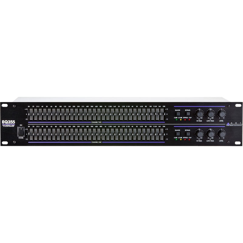 ART EQ355 Dual-Channel 31-Band Graphic Equalizer with Constant Q Filtering