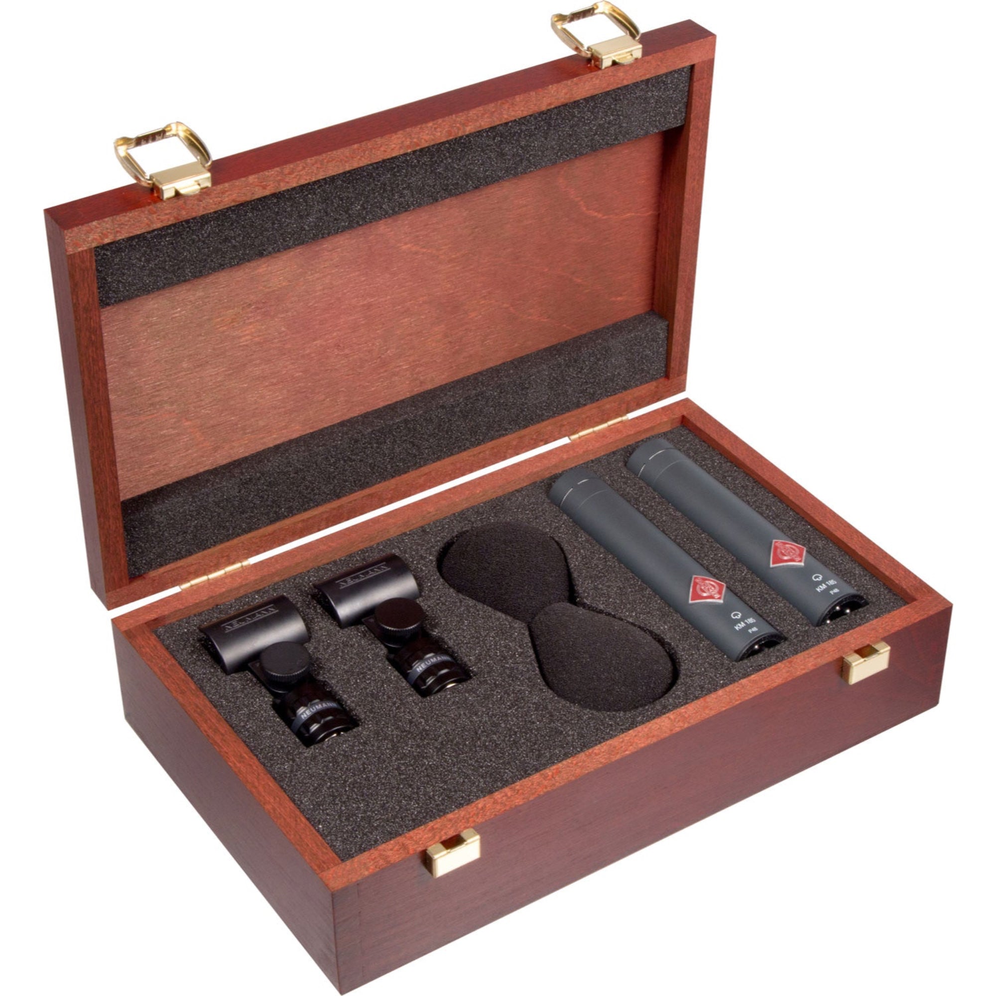 Neumann KM 185 MT Stereo Microphone Set (Matte Black)