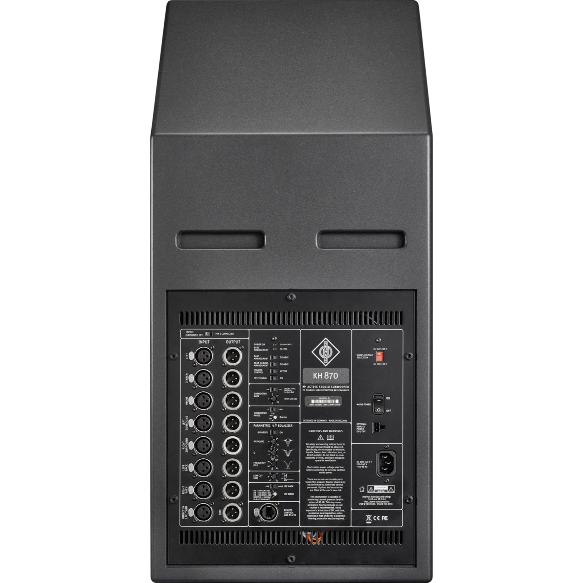 Neumann KH 870 Dual 10" Active Studio Subwoofer
