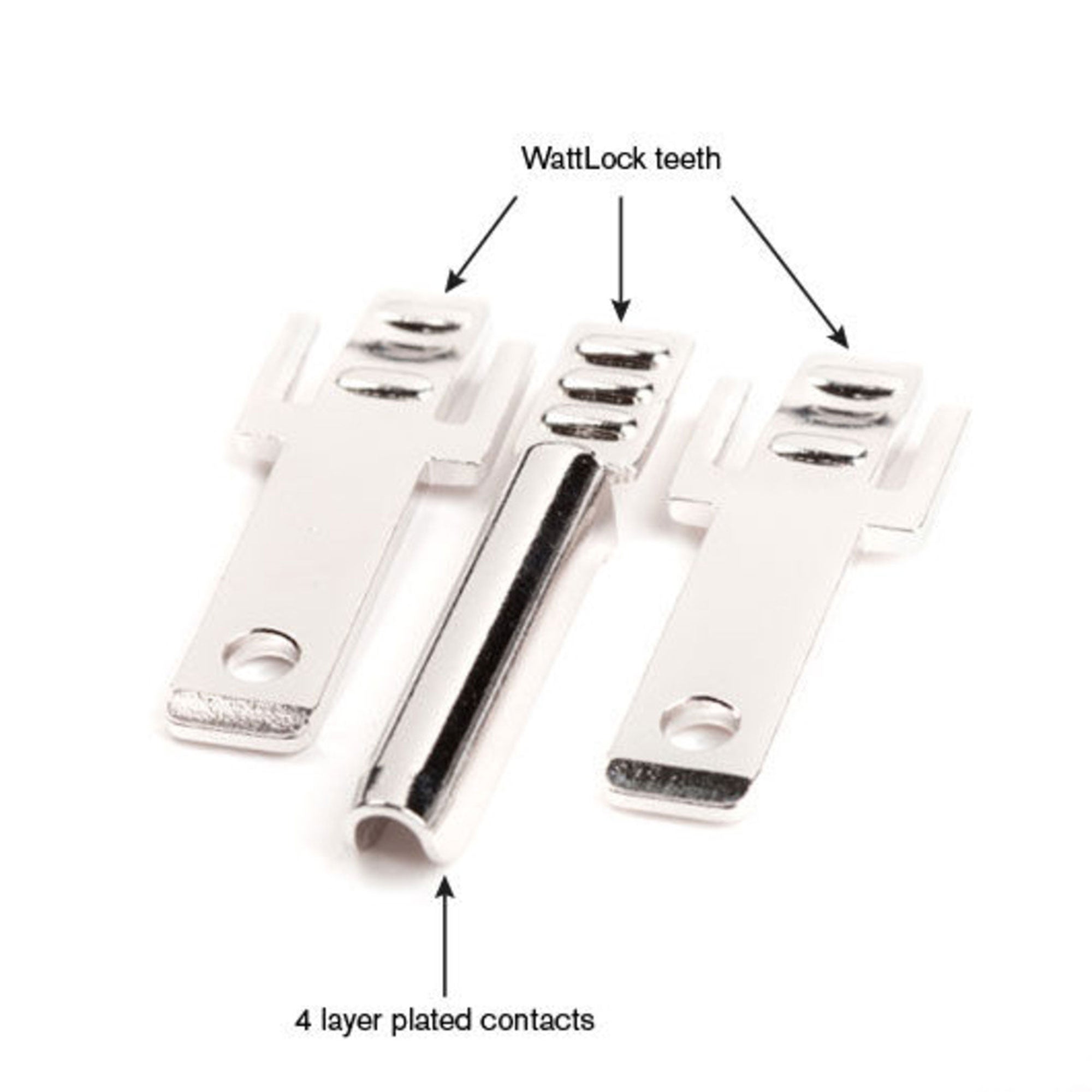Wattgate 330 RH evo Rhodium Plated Audio Grade Edison AC Power Connector (Clear/Smoke)