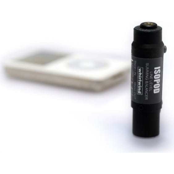 Whirlwind Isopod iPod Interface Inline Barrel (3.5mm to XLRM)